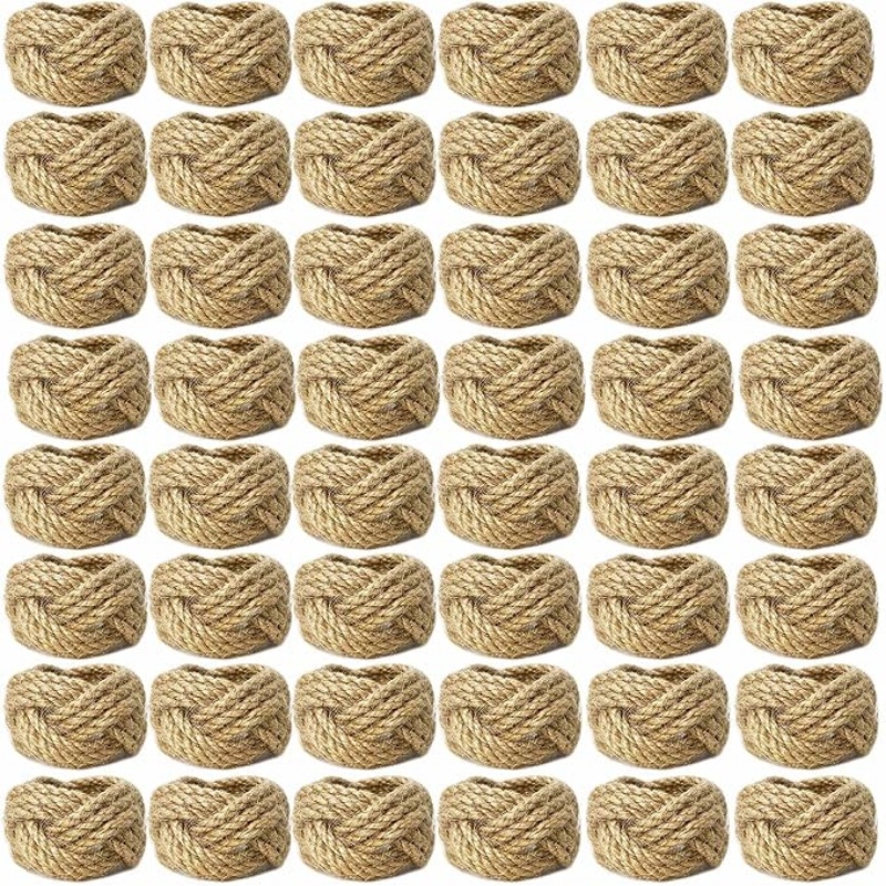 Linen Napkin Set - مجموعة حلقات منديل مضفرة من الكتان