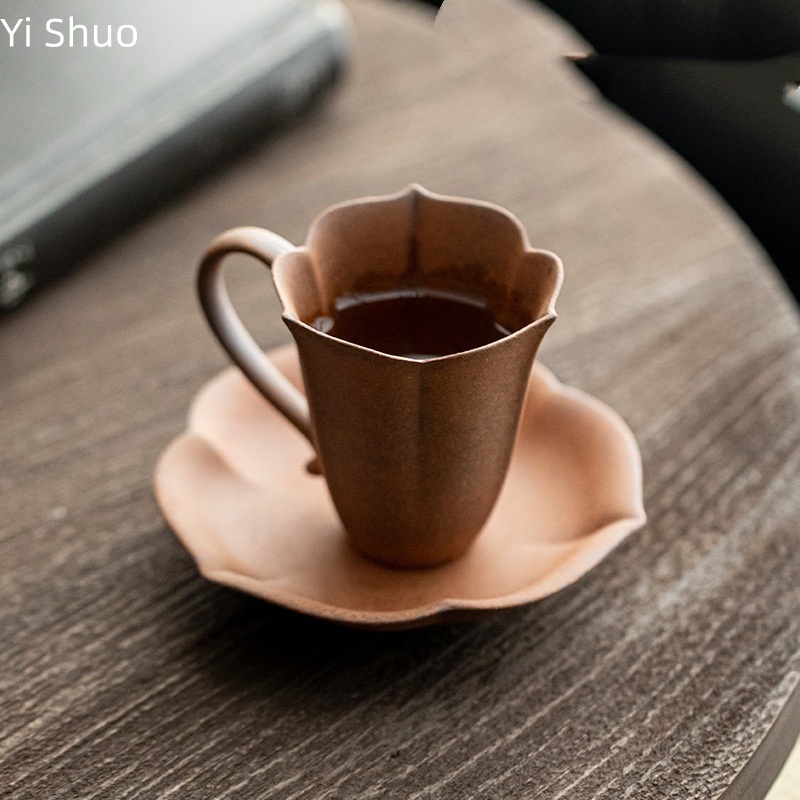 Handmade Ceramic Mug - كوب شاي من الفخار الخشن والطين