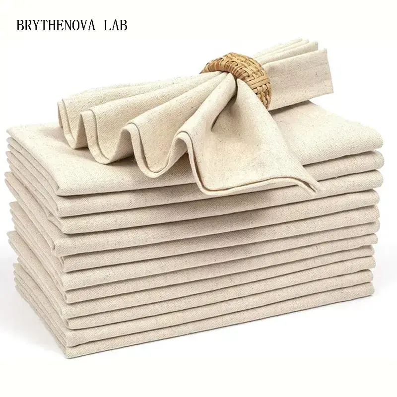 Linen Napkin Set - مجموعة من 6/10/12 مناديل كتان مقاس