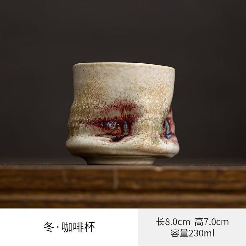 Handmade Ceramic Mug - كوب قهوة سيراميك يدوي الصنع بتصميم