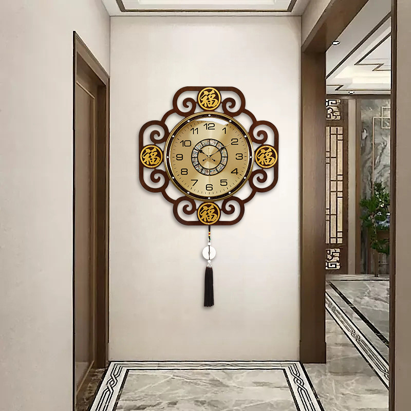 Luxury Lifestyle Aesthetics - ساعات حائط بتصميم صيني أنيق، ساعات