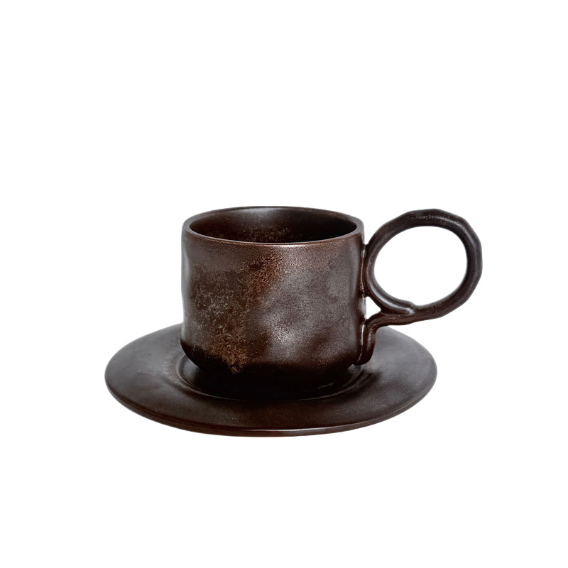 طقم فنجان قهوة وصحن من السيرام - مراجعة Handmade Ceramic Mug وسعره