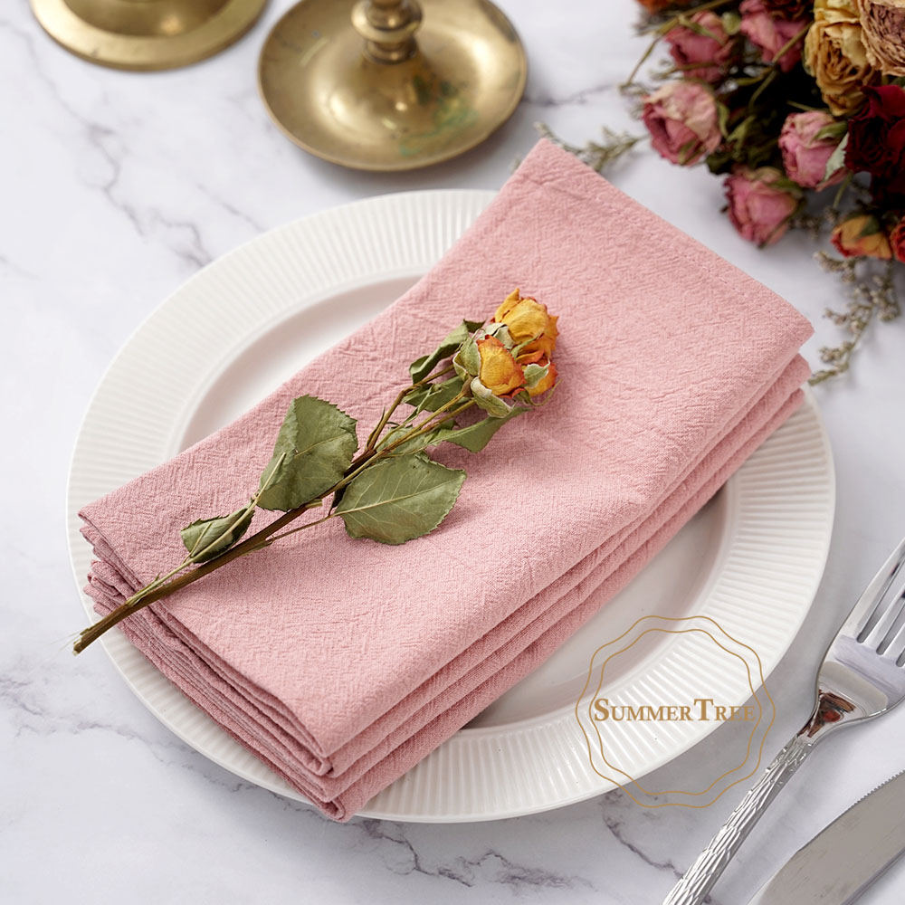 24 قطعة مناديل قماشية قابلة لل - مراجعة Linen Napkin Set وسعره