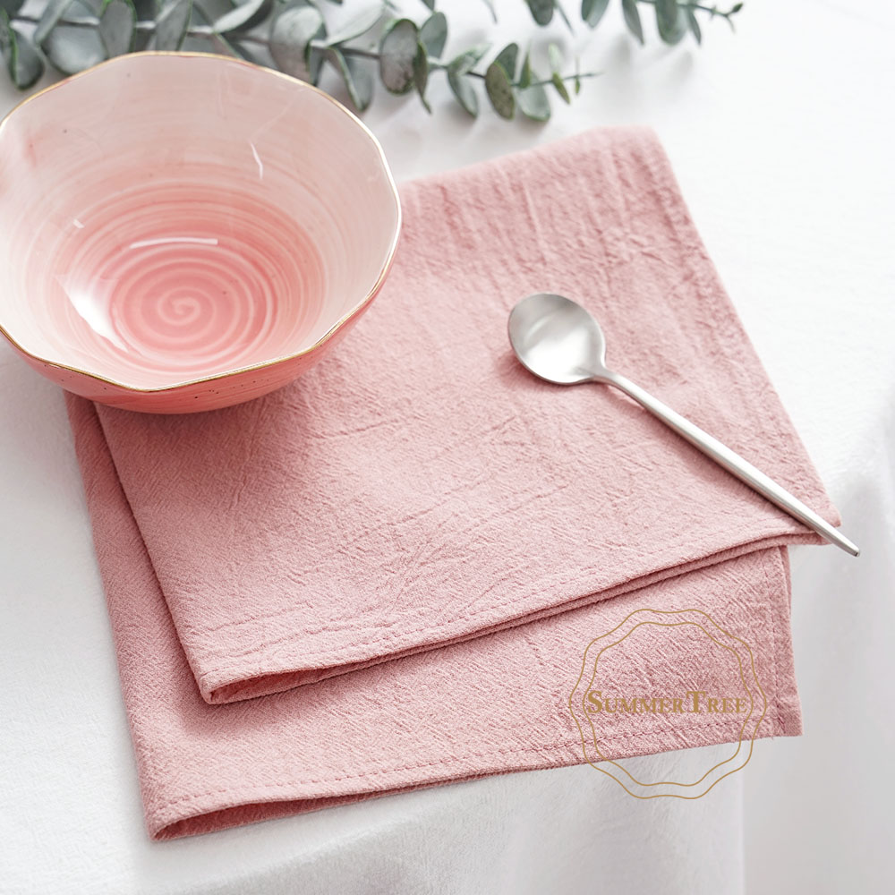 24 قطعة مناديل قماشية قابلة لل - مراجعة Linen Napkin Set وسعره