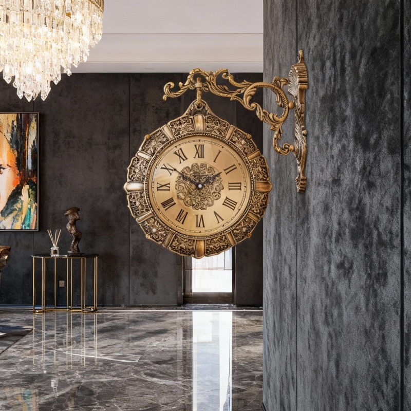 ساعة حائط نوردية عتيقة الطراز  - مراجعة Luxury Lifestyle Aesthetics وسعره