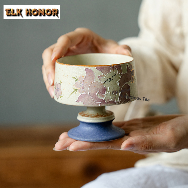 210 مللي رسمت باليد تسعة الذيل - مراجعة Handmade Ceramic Mug وسعره