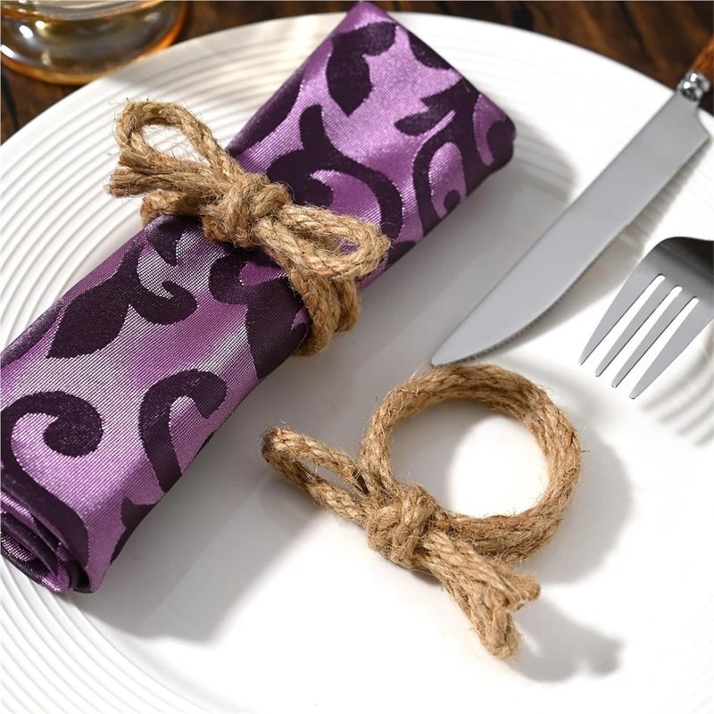 مجموعة AAAN من 12 قطعة من حلقا - مراجعة Linen Napkin Set وسعره