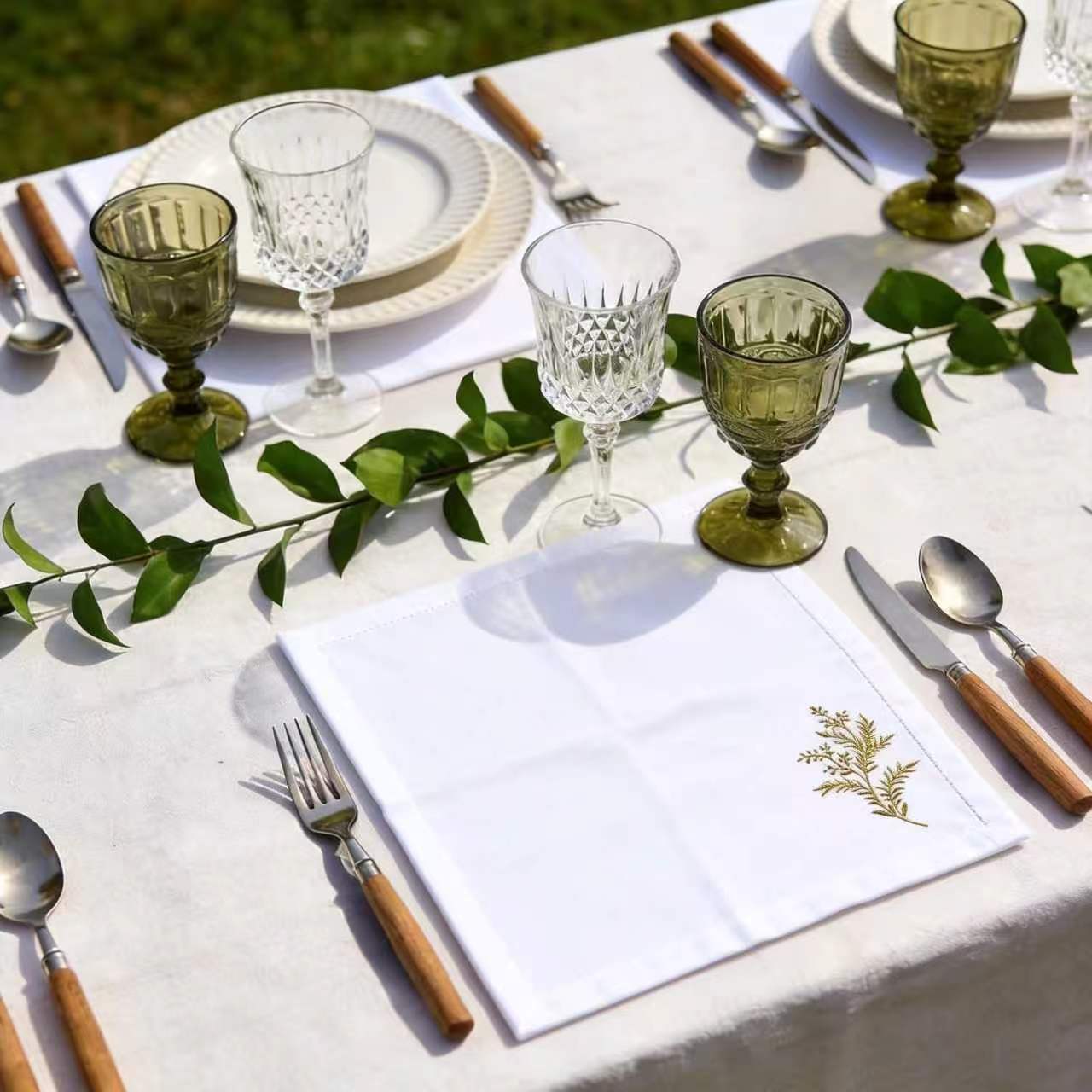 مناديل قماشية من القطن والكتان - مراجعة Linen Napkin Set وسعره