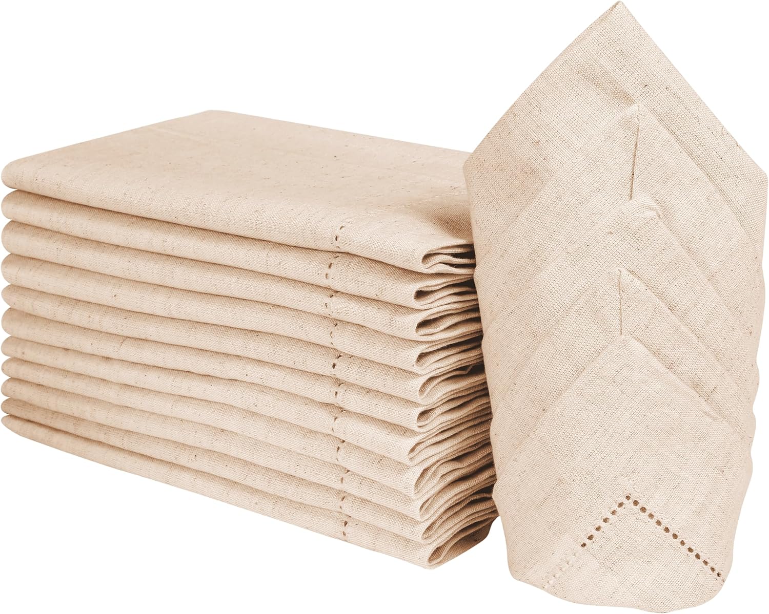 1/5/10 قطع مناديل كتان مطرزة ب - مراجعة Linen Napkin Set وسعره