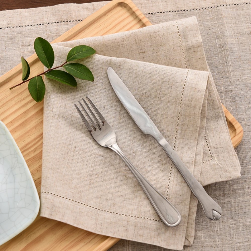 1/5/10 قطع مناديل كتان مطرزة ب - مراجعة Linen Napkin Set وسعره