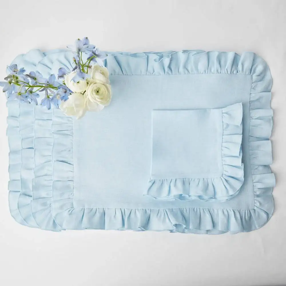مجموعة من 6 مناديل طاولة من ال - مراجعة Linen Napkin Set وسعره