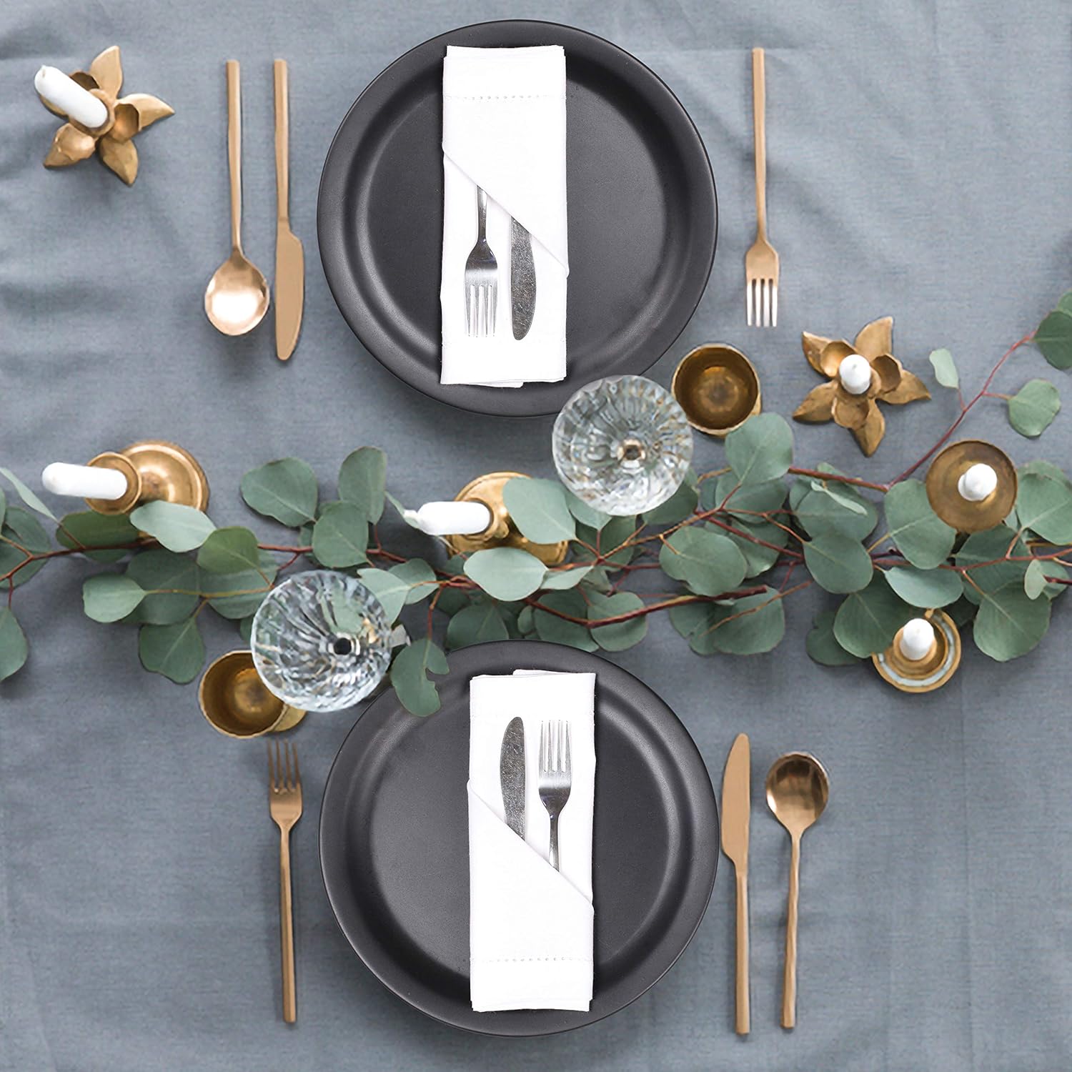 مجموعة من 6 منديل عشاء من القم - مراجعة Linen Napkin Set وسعره